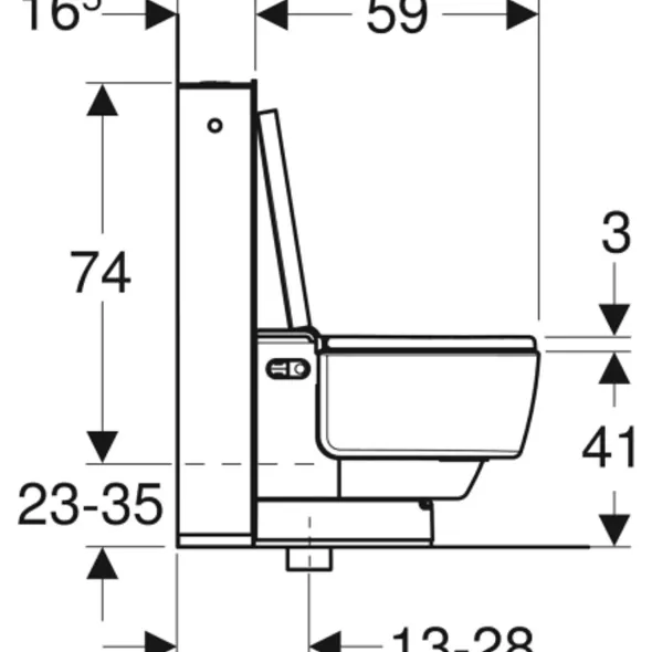 AquaClean Mera Classic Gulvstående Dusjtoalett