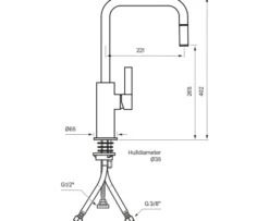 Tapwell ARM985 Kjøkkenkran